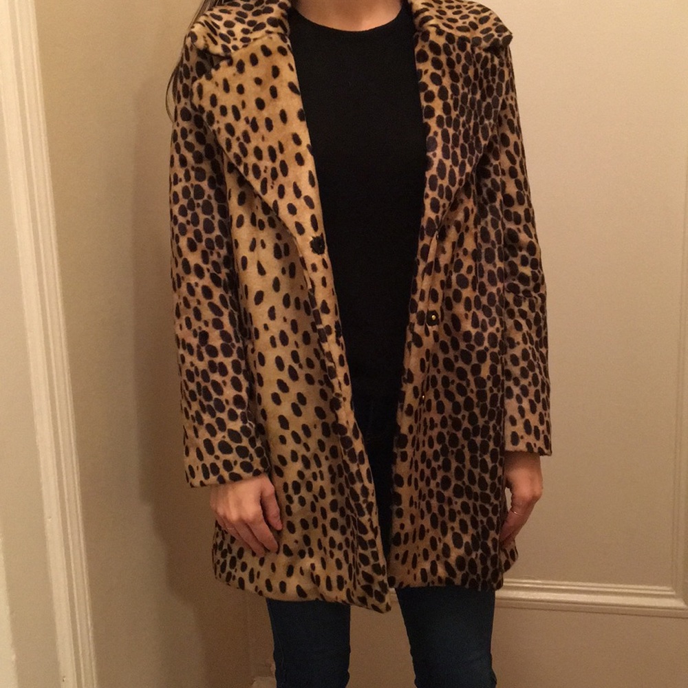 Mango Leopard Fur Coat *Worn Once*